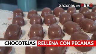 LA MEJOR RECETA para preparar CHOCOTEJAS RELLENAS DE PECANA Y MANJAR BLANCO [upl. by Arbba]