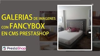 Galería con Fancybox en Prestashop 16 [upl. by Anivas]