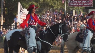 Thousands brave heat wave for Folsom Pro Rodeo [upl. by Egin]