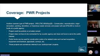 Prevailing Wage with Oregon Broadband Office  April Meeting Recording [upl. by Ringe789]