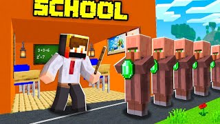 Minecraft but I Open a School [upl. by Alliuqaj]