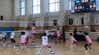 High School Volleyball 105241st Set volleyball 배구 [upl. by Gnahc]