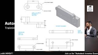 Autodesk Inventor Essentials Training with MMSU Day 2 [upl. by Crabb646]