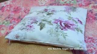 40  Kissenbezug mit Reißverschluss in 2 Versionen nähen DIY pillow case with zipper sewing [upl. by Jonati]