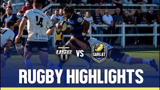 Rugby Highlights from an intense Perigord derby Bergerac vs Sarlat Rugby [upl. by Sgninnej]