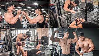 100KG MAXIMUM BENCH PRESS ATTEMPT  PULL WORKOUT WITH SAKET GOKHALE 🇮🇳 [upl. by Ayet]