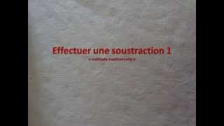 soustraction 1 [upl. by Ayotan]