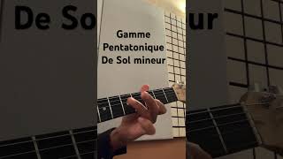 Gamme pentatonique de Sol mineur guitare gamme pentatonique basslicks coursdeguitare [upl. by Jurgen]