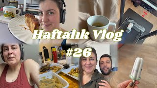 Haftalık Vlog 26  Seyahat sonrası dolaptanevarsa yemeklerDev Market AlışverişiEvyapımı dondurma [upl. by Sibley]