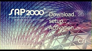 Updated 2019 CSI SAP2000 V20free download  crack  تنصيب ساب 2000 النسخة 20 مع روابط التحميل [upl. by Varien]