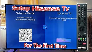 Hisense Smart TV How to Setup For The First Time [upl. by Filiano]