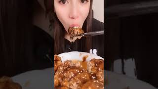 Mukbangers eating the recommended serving size in ONE BITE EP8 tiktok douyin Shorts [upl. by Attevad]