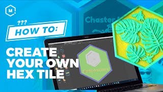 How To Create a Hextile Using MatterControl 20  3D Printing Design Software [upl. by Edina]