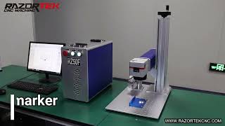 portable RZ50F raycus 50w fiber laser marking machine for metal [upl. by Pihc]