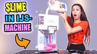 SLIJM PROBEREN TE MAKEN IN EEN IJSMACHINE  Slime Sunday [upl. by Marlow612]