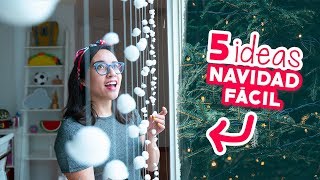 5 DECORACIONES NAVIDEÑAS que NECESITAS en TU CASA 😱🎄Craftingeek [upl. by Ydeh675]