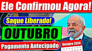 INSS ANTECIPA CALENDÁRIO de OUTUBRO HOJE 0210 com AUMENTO [upl. by Leff864]