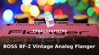 Pedals4Synths  Boss BF2 A Vintage Analog Flanger on a Korg Minilogue [upl. by Lagasse598]