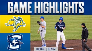 Creighton Baseball Highlights vs South Dakota State 31924 [upl. by Akineg]