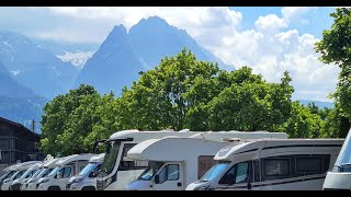 Stellplatz Camp am Wank in GarmischPartenkirchen an der Wankbahn Wohnmobilstellplatz Camp am Wank [upl. by Kreiker380]