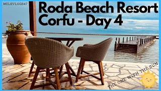 Roda Beach Resort 2023 DAY 4 Corfu  Will we finally see the sun [upl. by Airamas20]