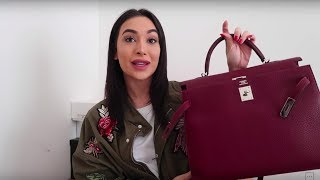 WHATS IN MY TRAVEL BAG  HERMES KELLY 35 [upl. by Ashelman]