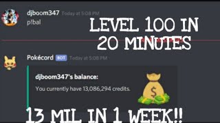 FASTEST WAY TO GET CREDITS AND LEVELS IN POKECORD DISCORD [upl. by Ynohtn]