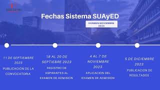 Ingresa a la UNAM SUAyED 2023  Estudia tu Licenciatura en la Modalidad en Línea o Abierta [upl. by Emersen]