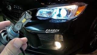 Fahren  LED Headlight Bulbs  H11H9H8  9005HB3 [upl. by Ahsier]