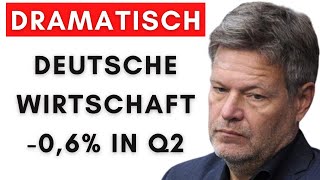 Deutschland schrumpft in Q2 um 06 zum Vorjahr [upl. by Karisa]