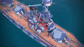 Azur Lane Dunkerque on Normandie  World of Warships Legends PlayStation XBox [upl. by Allyn]