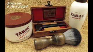 Shaving with the Supply SE and Tabac [upl. by Adnamal540]