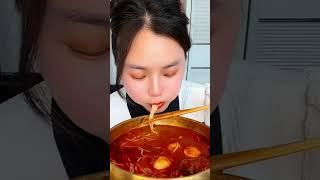 Asmr eating noodles soup spicy yummy yummy Mukbang show eating 4 [upl. by Atined547]