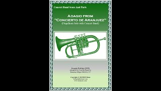 Adagio from Concierto de Aranjuez  Solo Flugelhorn and Concert Band 2023 [upl. by Marianna]