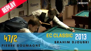 EC 2013 Balkline 472 Brahim DJOUBRI vs Pierre SOUMAGNE [upl. by Jarad]