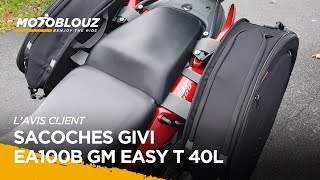 Thonny client Motoblouz présente les SACOCHES CAVALIÈRES GIVI EA100B GM EASY T 40 L [upl. by Anitsirhk]