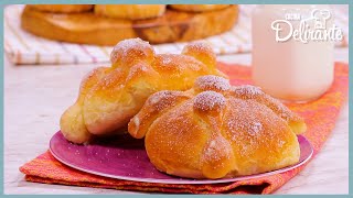 Cómo hacer PAN de MUERTO tradicional  Cocina Delirante [upl. by Abbottson184]