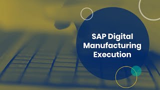 SAP Digital Manufacturing Execution  Mindlogistik [upl. by Acirred]