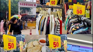 Sarojni nagar market vlog  Trending top50 sale shopping sarojininagar vlog shoppingvlog [upl. by Alyakcim]