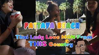 Pattaya Beach Road Thailand  Asking random thai lady for hangout thailand pattaya [upl. by Eadahs]