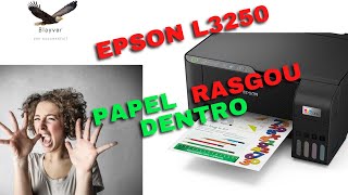 Como remover o papel preso na impressora Epson [upl. by Atla318]