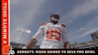 Myles Garrett amp Denzel Ward Selected for 2019 Pro Bowl  Browns 2 Minute Drill [upl. by Aneladdam]