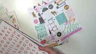 Pre Plan With Me  Mini Vertical Happy Planner 17 [upl. by Beltran]