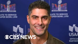 Raiders quarterback Jimmy Garoppolo previews Sundays Super Bowl matchup [upl. by Philipps]