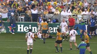 RWC 2003 Top Moments No5 Mike Tindall hit on George Gregan [upl. by Ytsud]