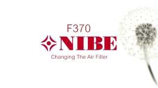 NIBE F370  How to change the air filter [upl. by Jae]