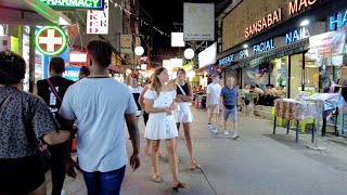 Sansabai Road 4K Patong Phuket unbelievable night life Phuket vlog [upl. by Hoagland367]