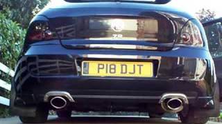 MG ZR Custom Dual Exit Exhaust system [upl. by Churchill]