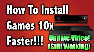 How to install games 10x Faster On the Xbox One 2018 Update Video Disc Only [upl. by Ycrem]