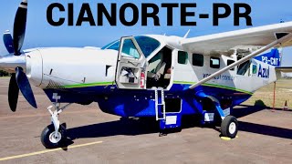 AEROPORTO DE CIANORTE  VOANDO PARA CURITIBA COM CESSNA CARAVAN DA AZUL CONECTA [upl. by Jaclyn]